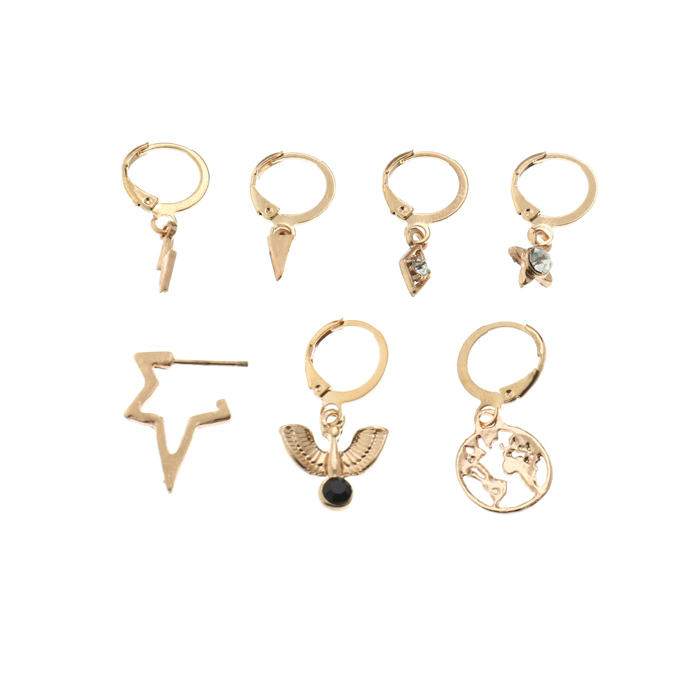 Großhandelsart Und Weise Unregelmäßige Einzelne Ohrohrringe Eingestellt Nihaojewelry display picture 6