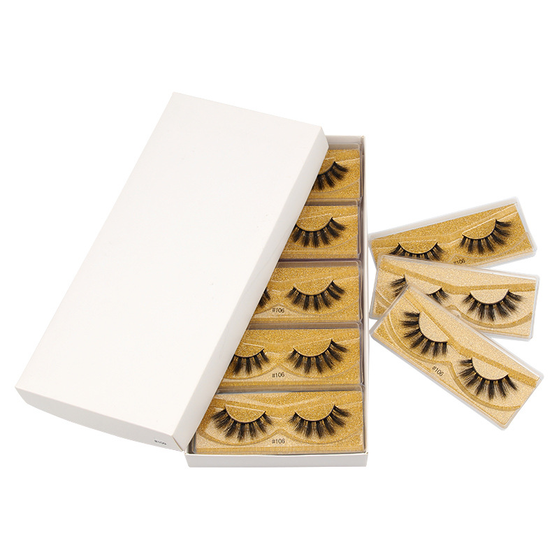 Nihaojewelry Color Base Card Mixed Natural False Eyelashes 10/20 Pair Set Wholesale display picture 11
