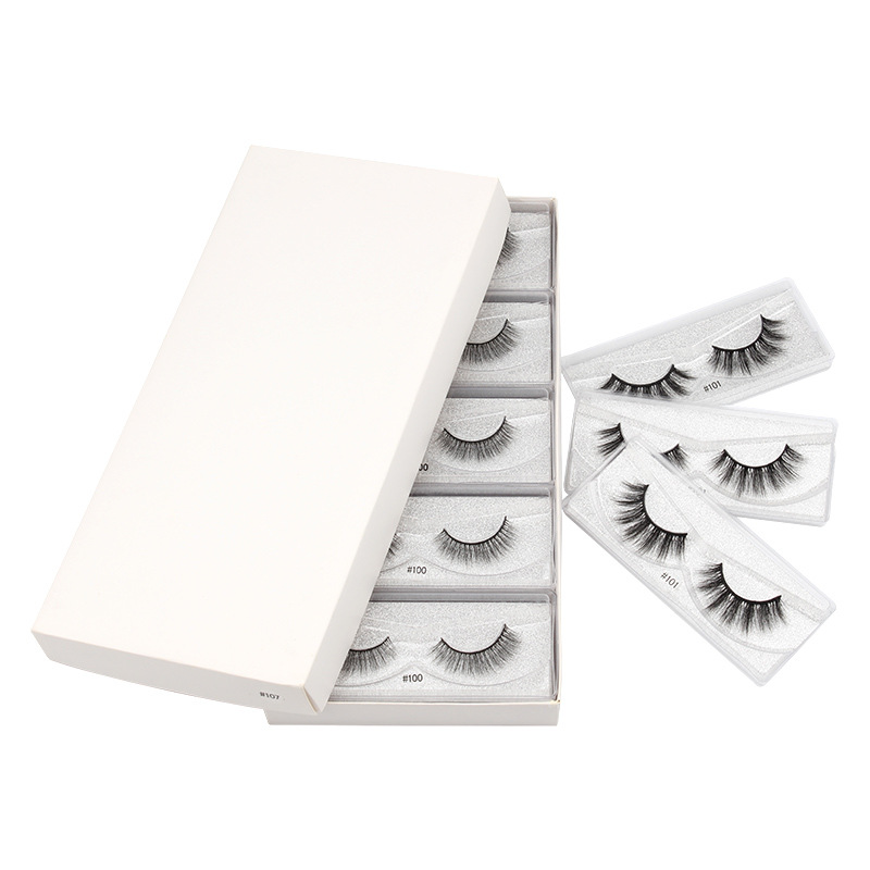 Nihaojewelry Color Base Card Mixed Natural False Eyelashes 10/20 Pair Set Wholesale display picture 15