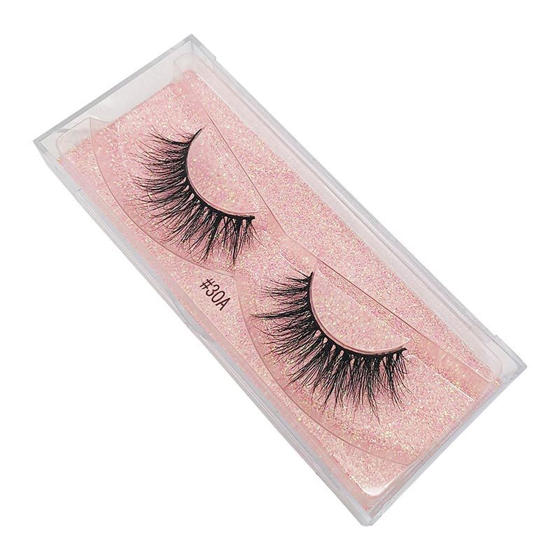 Nihaojewelry 1 Pair Of Real Mink Hair Natural Thick Eyelashes Wholesale display picture 2