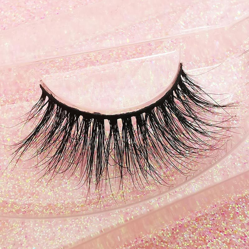 Nihaojewelry 1 Pair Of Real Mink Hair Natural Thick Eyelashes Wholesale display picture 4