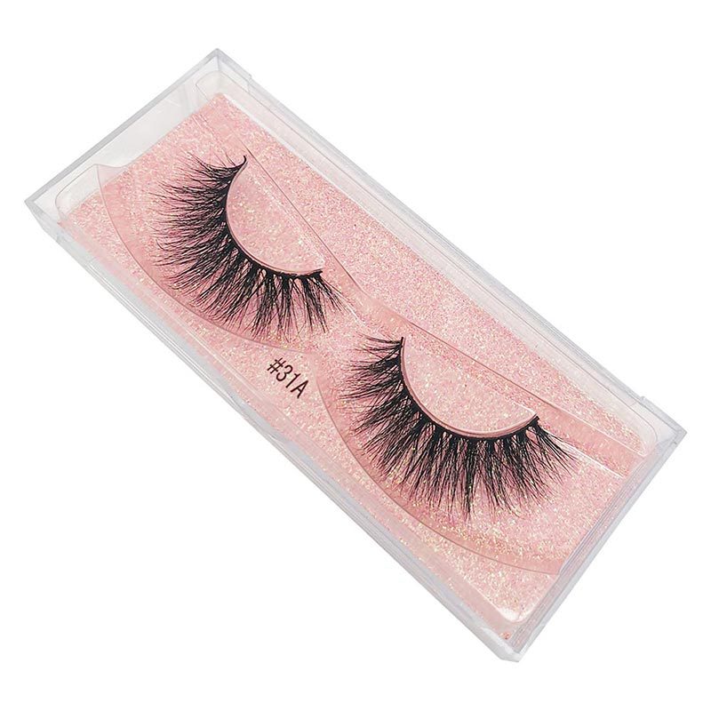 Nihaojewelry 1 Pair Of Real Mink Hair Natural Thick Eyelashes Wholesale display picture 6