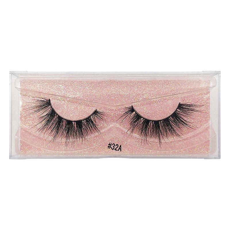 Nihaojewelry 1 Pair Of Real Mink Hair Natural Thick Eyelashes Wholesale display picture 9