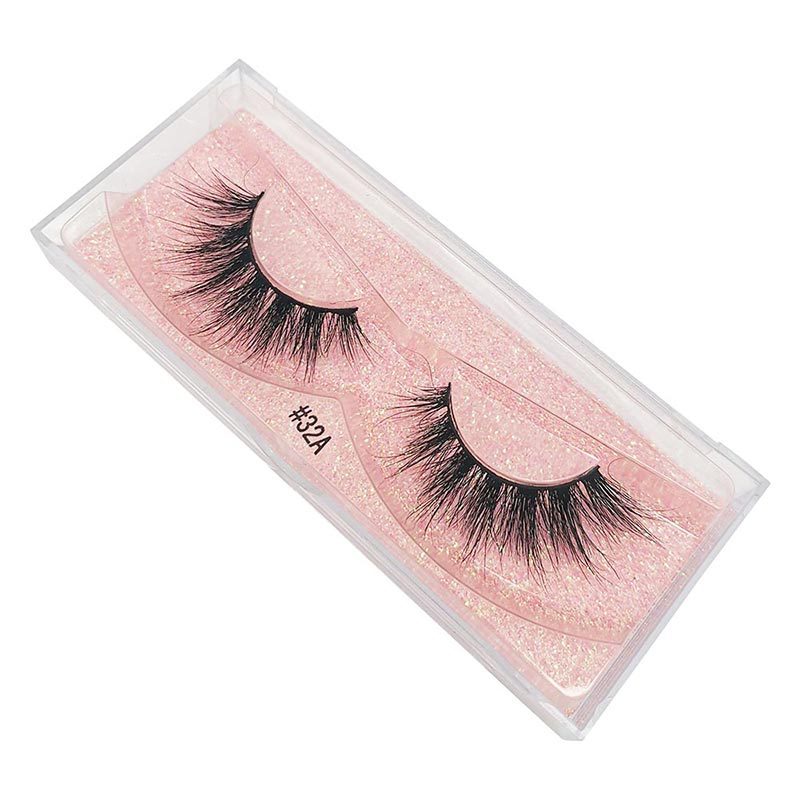 Nihaojewelry 1 Pair Of Real Mink Hair Natural Thick Eyelashes Wholesale display picture 10