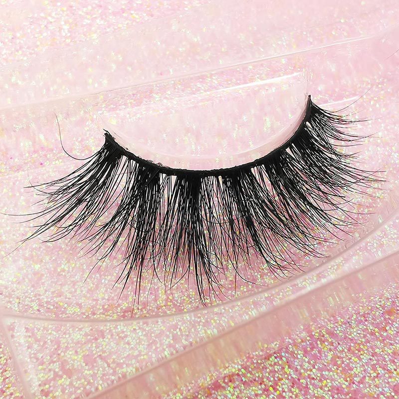 Nihaojewelry 1 Pair Of Real Mink Hair Natural Thick Eyelashes Wholesale display picture 12