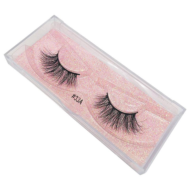 Nihaojewelry 1 Pair Of Real Mink Hair Natural Thick Eyelashes Wholesale display picture 14