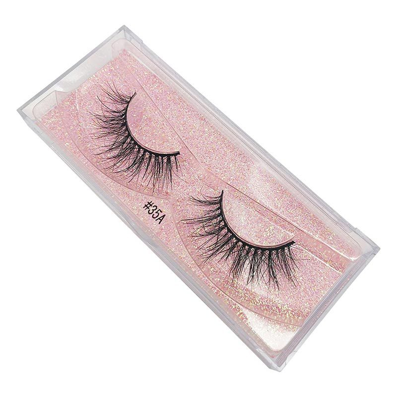 Nihaojewelry 1 Pair Of Real Mink Hair Natural Thick Eyelashes Wholesale display picture 20