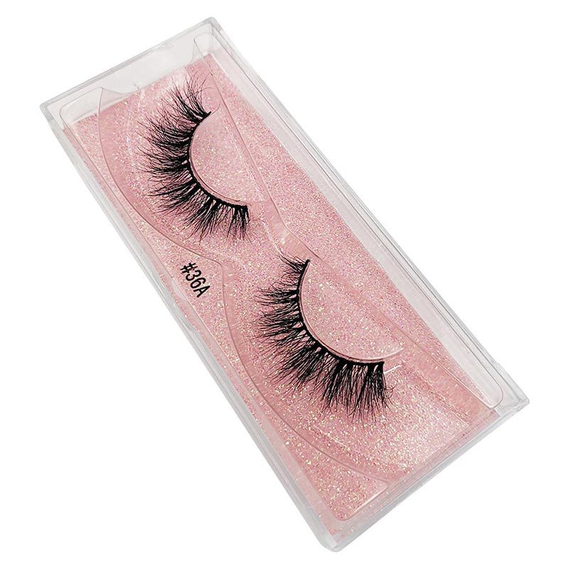 Nihaojewelry 1 Pair Of Real Mink Hair Natural Thick Eyelashes Wholesale display picture 23