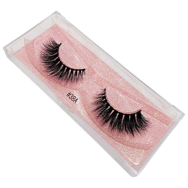 Nihaojewelry 1 Pair Of Real Mink Hair Natural Thick Eyelashes Wholesale display picture 29