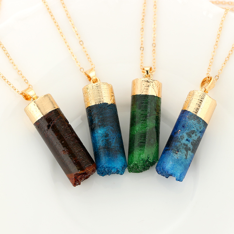 Wholesale Jewelry Ethnic Style Natural Stone Pendant Necklace Nihaojewelry display picture 1