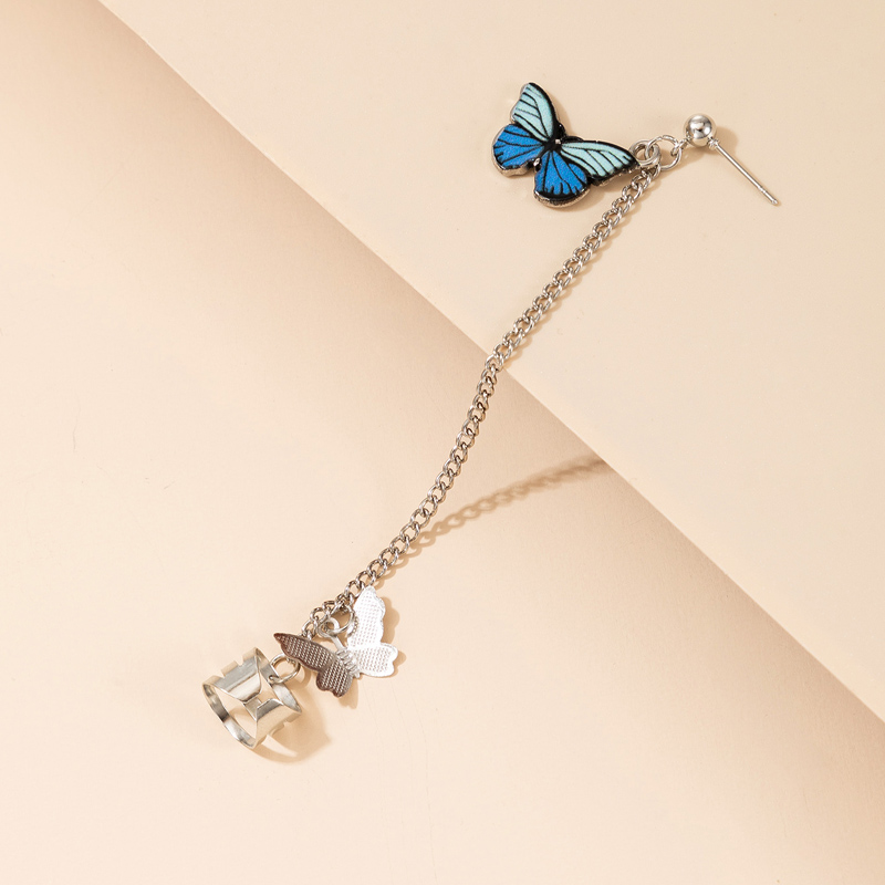 Großhandel Schmuck Schmetterling Anhänger Lange Quaste Ohrringe Nihaojewelry display picture 1