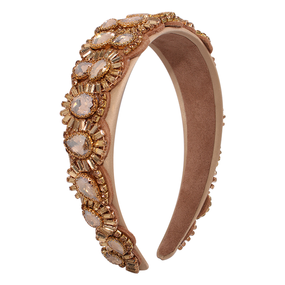 Wholesale Jewelry Fashion Diamond-studded Broad-brimmed Headband Nihaojewelry display picture 5