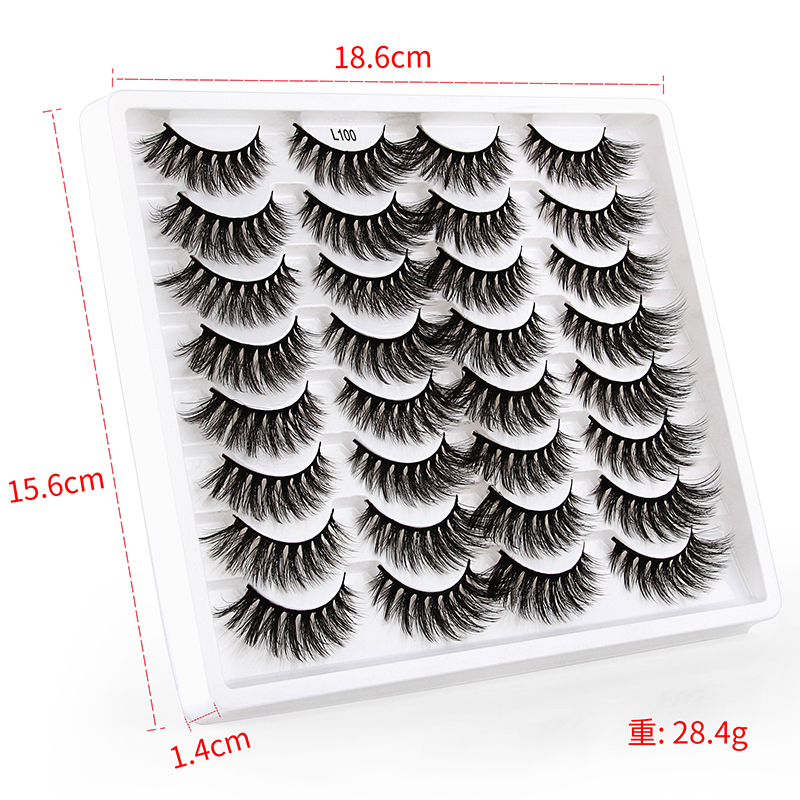Nihaojewelry 16 Pairs Of Mixed Fluffy Exaggerated Eyelashes display picture 1