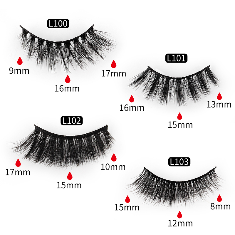 Nihaojewelry 16 Pairs Of Mixed Fluffy Exaggerated Eyelashes display picture 2