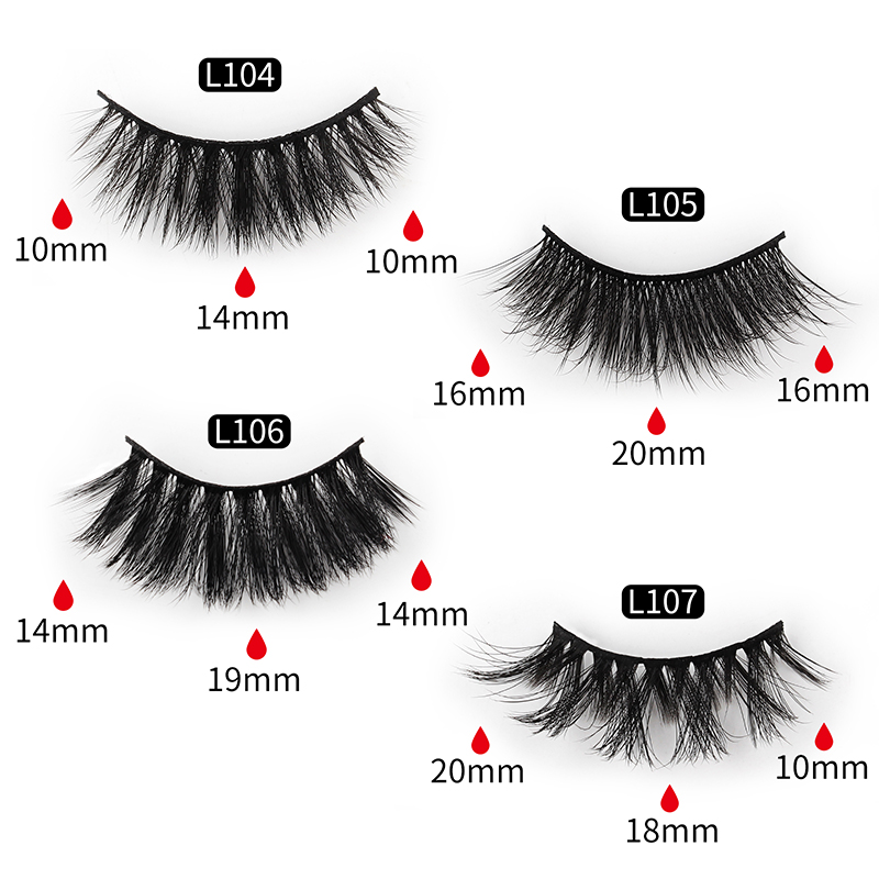 Nihaojewelry 16 Pairs Of Mixed Fluffy Exaggerated Eyelashes display picture 3