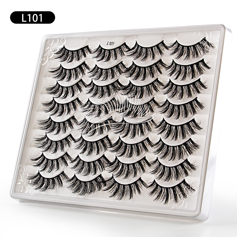 Nihaojewelry 16 Pairs Of Mixed Fluffy Exaggerated Eyelashes display picture 5