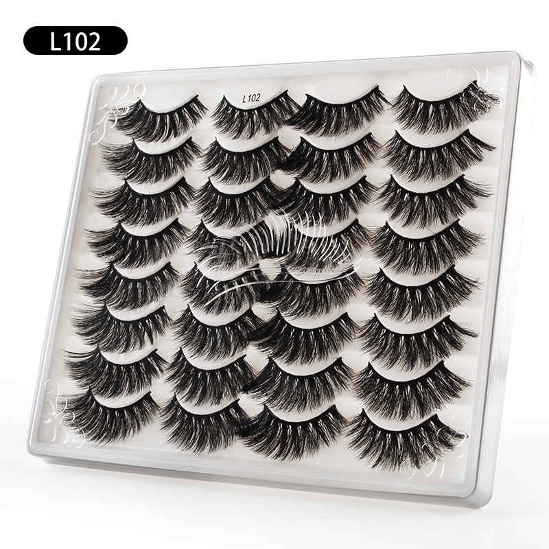 Nihaojewelry 16 Pairs Of Mixed Fluffy Exaggerated Eyelashes display picture 6