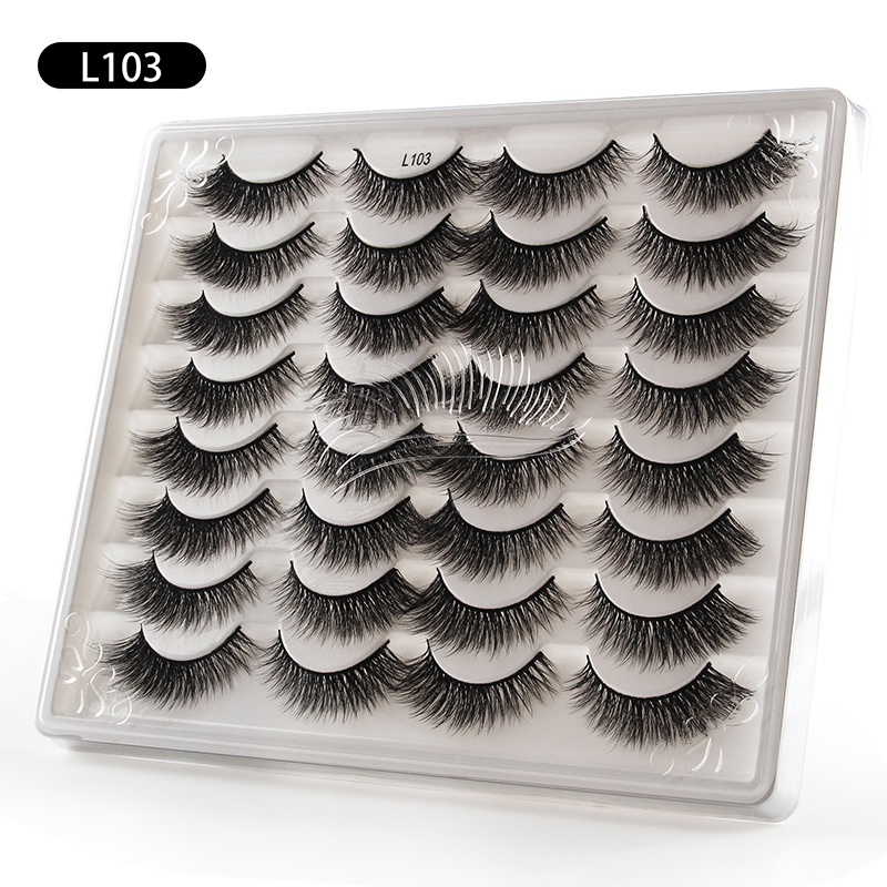 Nihaojewelry 16 Pairs Of Mixed Fluffy Exaggerated Eyelashes display picture 8