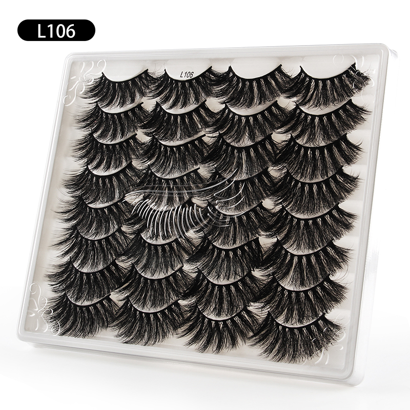 Nihaojewelry 16 Pairs Of Mixed Fluffy Exaggerated Eyelashes display picture 11