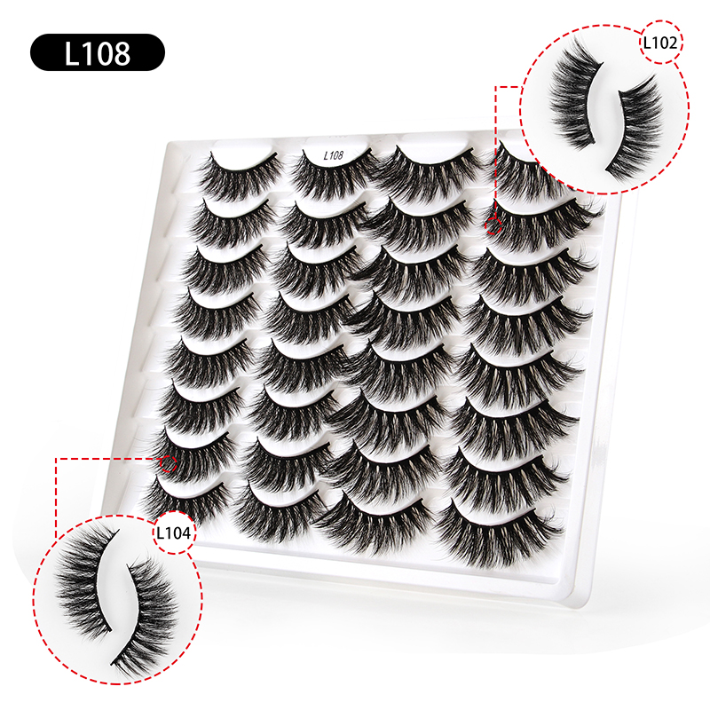 Nihaojewelry 16 Pairs Of Mixed Fluffy Exaggerated Eyelashes display picture 13