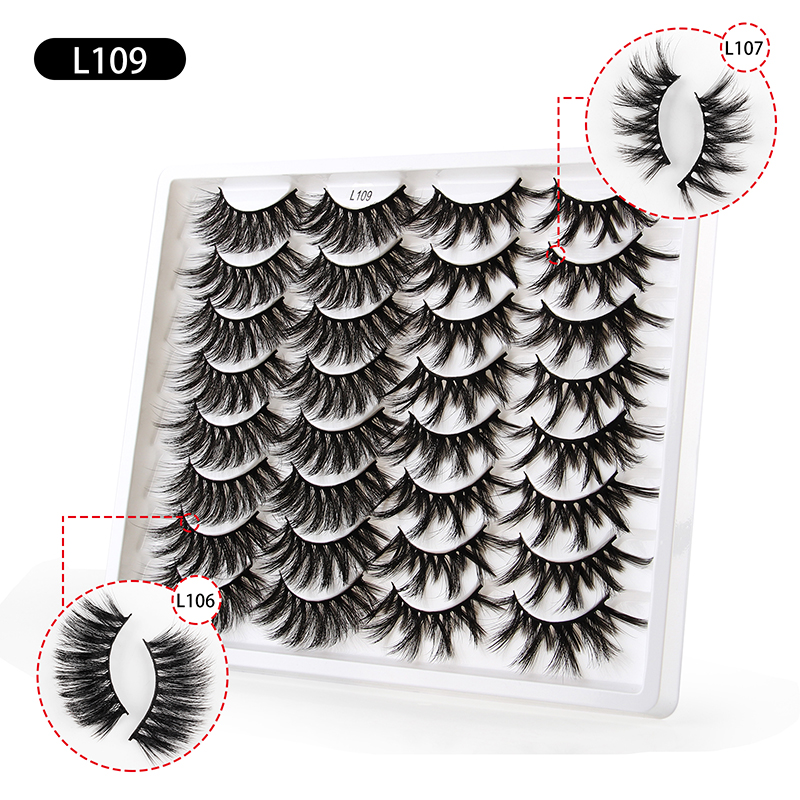 Nihaojewelry 16 Pairs Of Mixed Fluffy Exaggerated Eyelashes display picture 14
