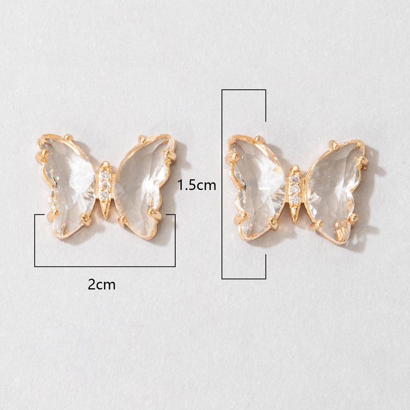 Nihaojewelry Wholesale Jewelry New Korean Transparent Acrylic Butterfly Earrings display picture 3