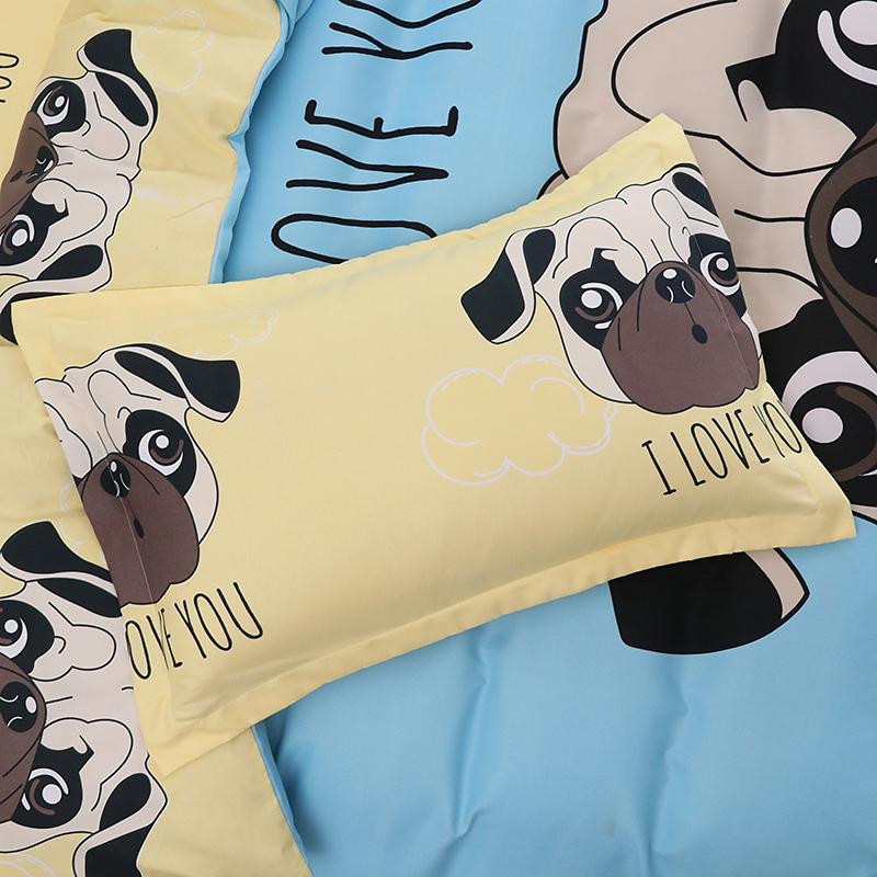 Wholesale Cartoon Dog Drinking Pattern Printing Bedding Four-piece Set Nihaojewelry display picture 4