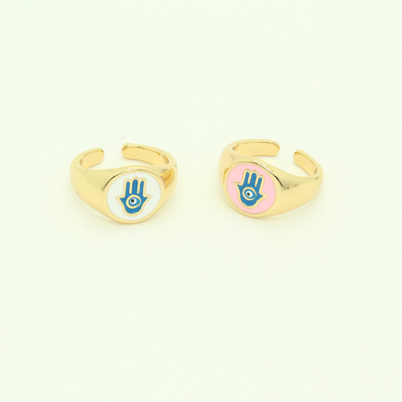 Fashion New Eye Palm Alloy Ring Wholesale Nihaojewelry display picture 6