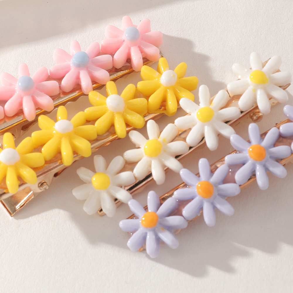 Candy Color Flower Hairpin Set Wholesale Nihaojewelry display picture 3