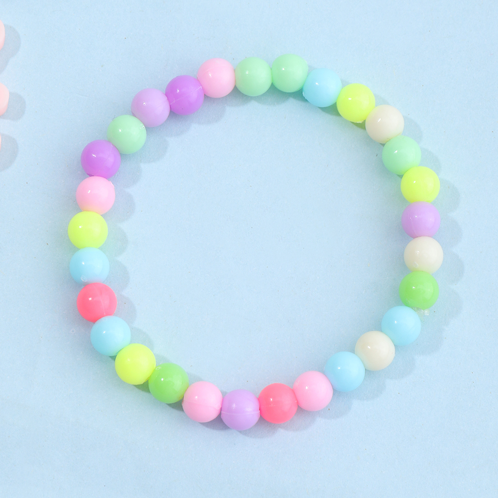 Koreanische Kinder Süßigkeiten Farbe Halskette Armband Großhandel Nihaojewelry display picture 3