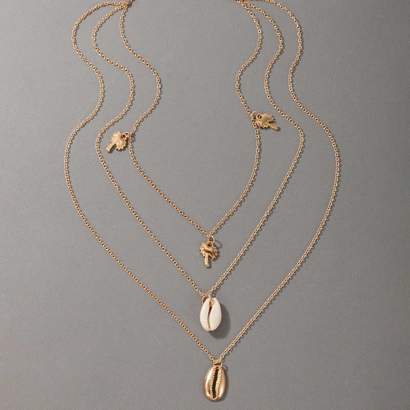 Mode Shell Star Kokosnuss Anhänger Mehrschichtige Halskette Großhandel Nihaojewelry display picture 3