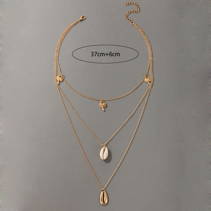 Mode Shell Star Kokosnuss Anhänger Mehrschichtige Halskette Großhandel Nihaojewelry display picture 5