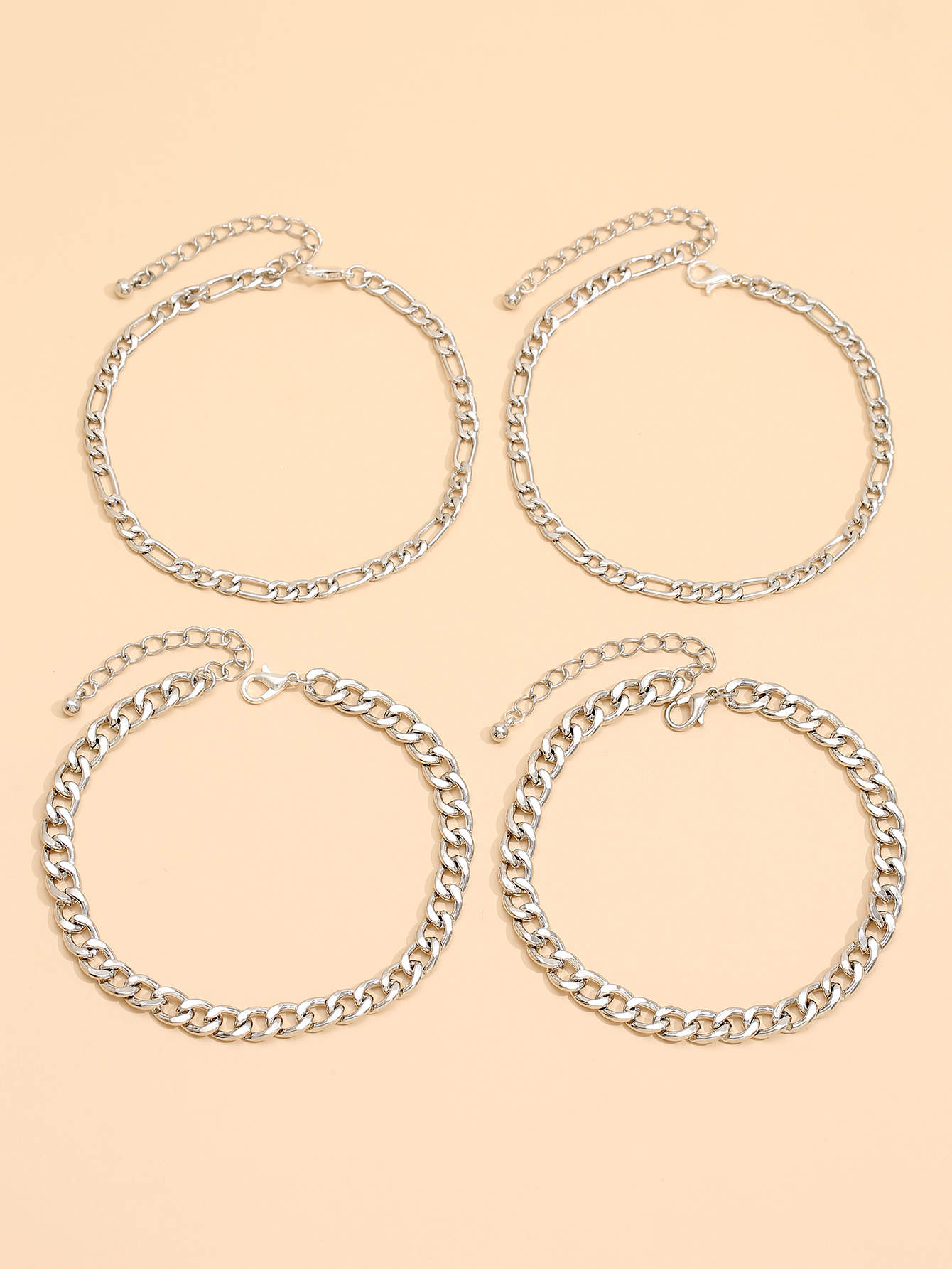 Fashion Hollow Metal Multilayer Anklet Wholesale Nihaojewelry display picture 2