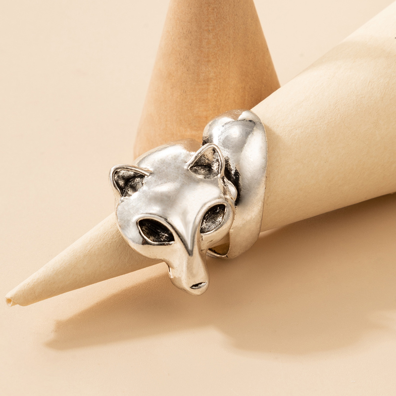 Fashion Geometric Fox Open Alloy Ring Wholesale Nihaojewelry display picture 2