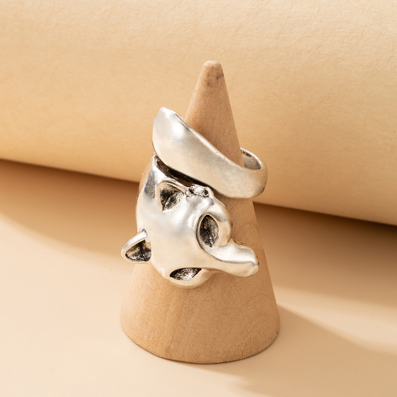 Fashion Geometric Fox Open Alloy Ring Wholesale Nihaojewelry display picture 3