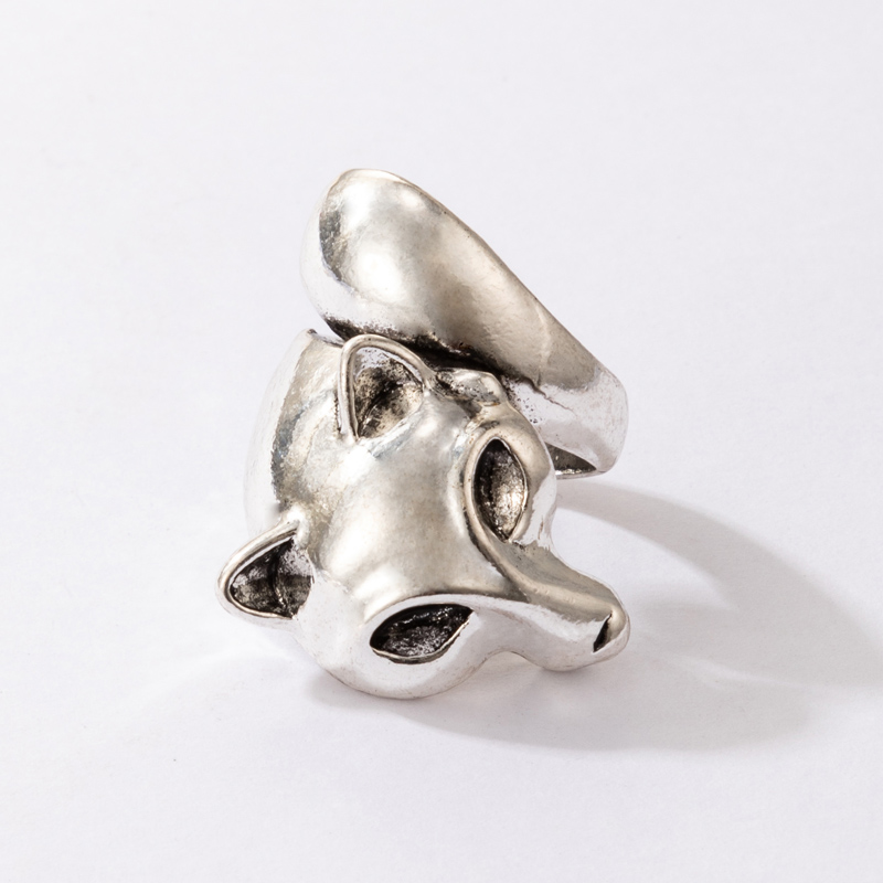 Fashion Geometric Fox Open Alloy Ring Wholesale Nihaojewelry display picture 4