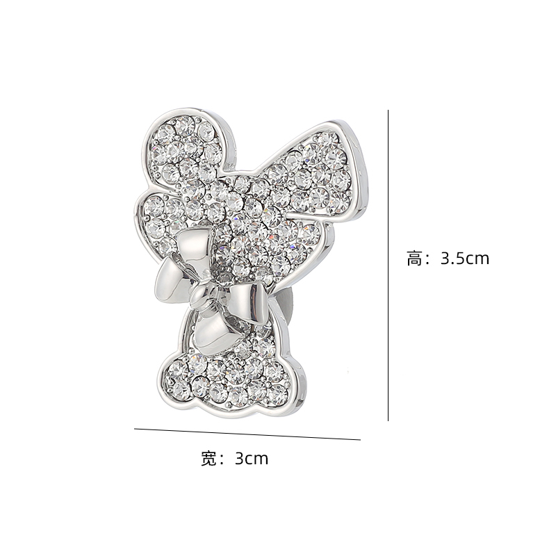Korea Bow Bear Alloy Diamond Brooch Wholesale Nihaojewelry display picture 6