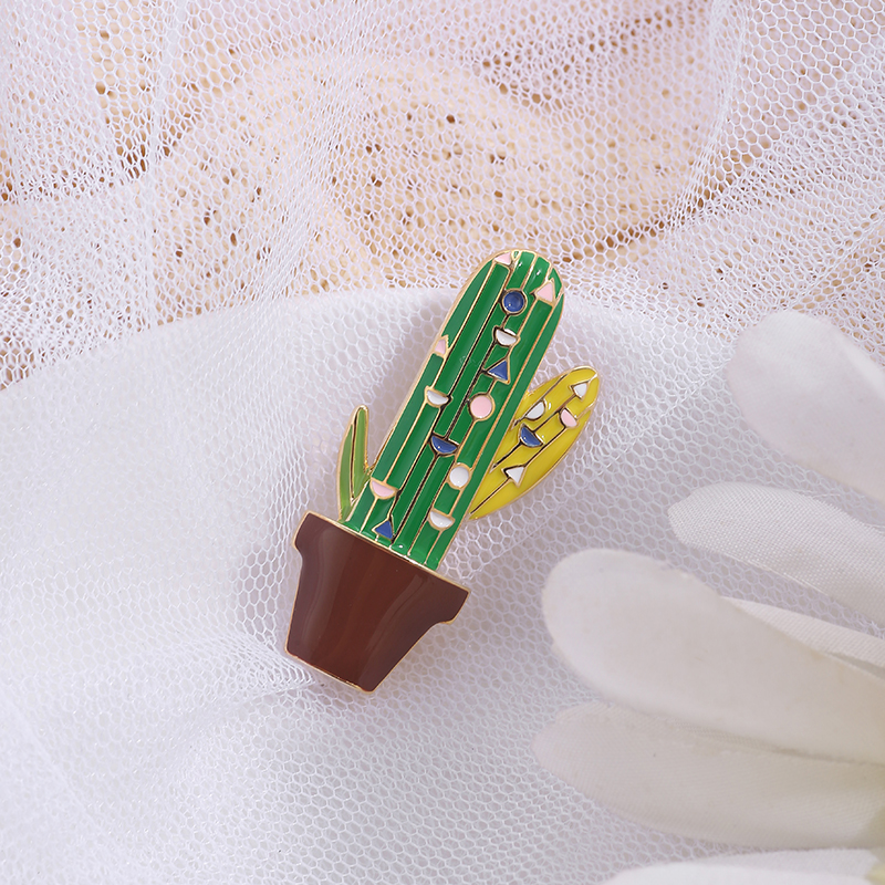 Cute Cactus Brooch Anti-glare Accessories Wholesale Nihaojewelry display picture 9