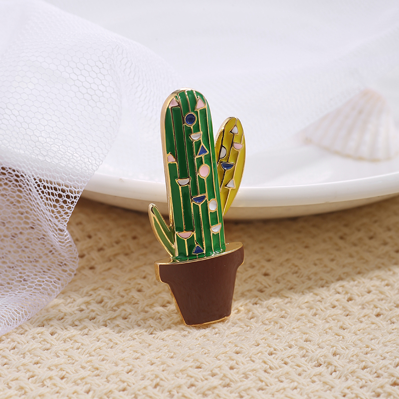 Cute Cactus Brooch Anti-glare Accessories Wholesale Nihaojewelry display picture 11
