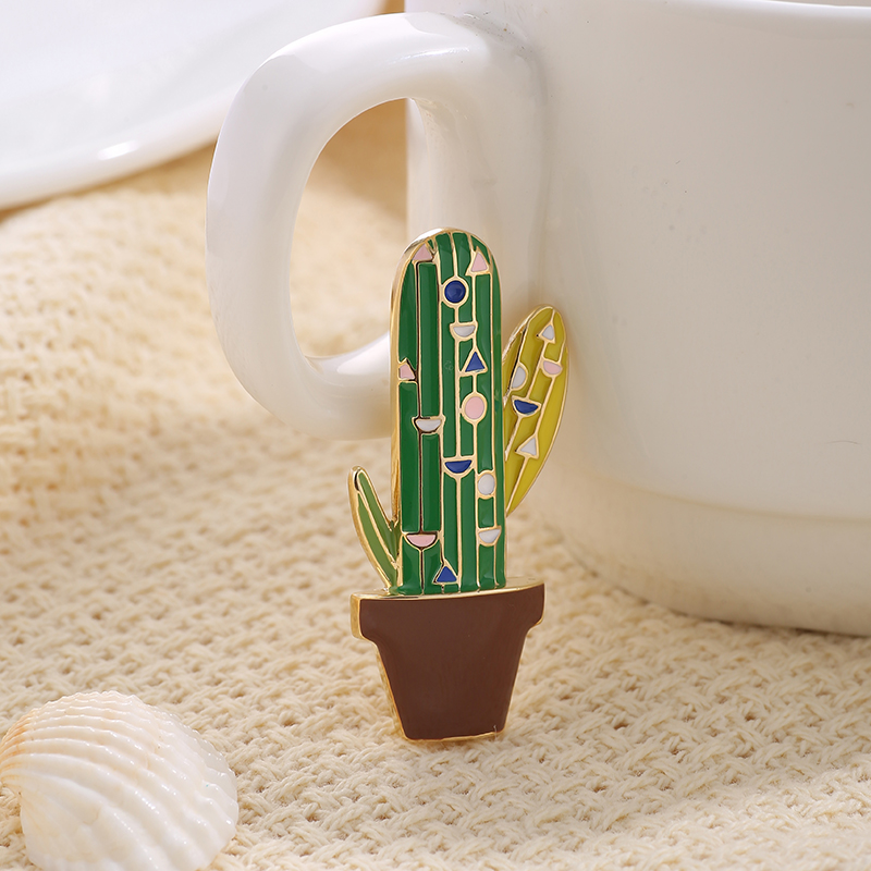 Cute Cactus Brooch Anti-glare Accessories Wholesale Nihaojewelry display picture 12