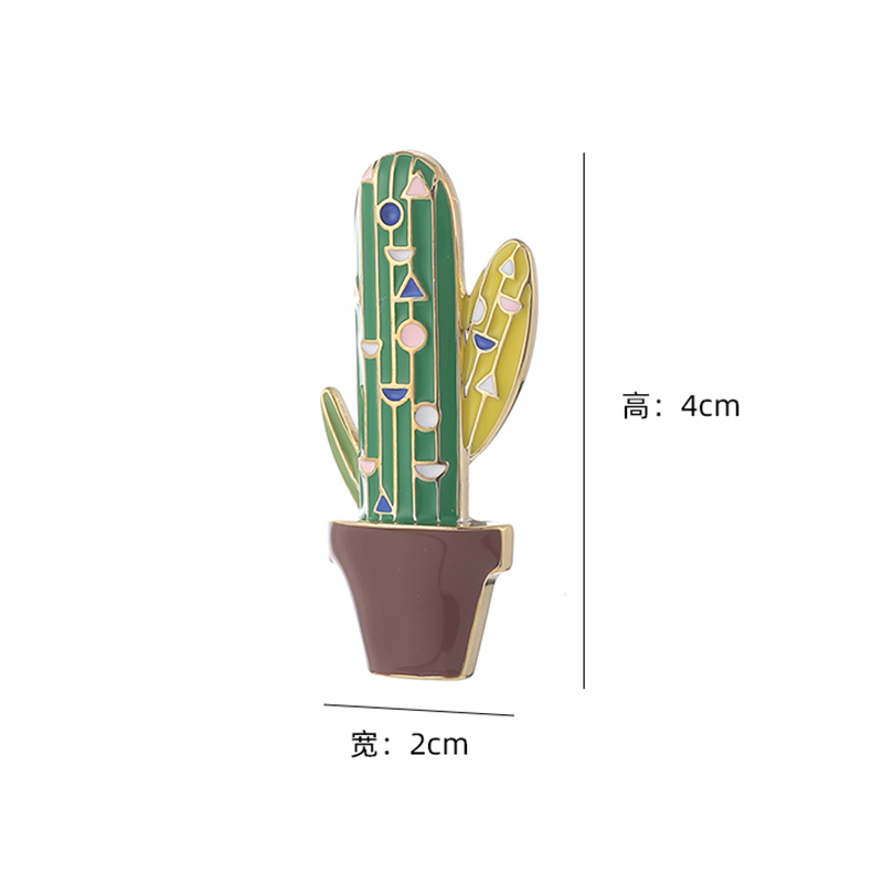 Cute Cactus Brooch Anti-glare Accessories Wholesale Nihaojewelry display picture 14
