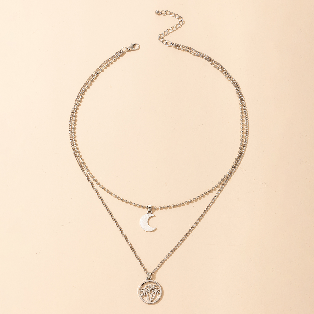 Mode Böhmischen Mond Kokospalme Mehrschichtige Halskette Großhandel Nihaojewelry display picture 1