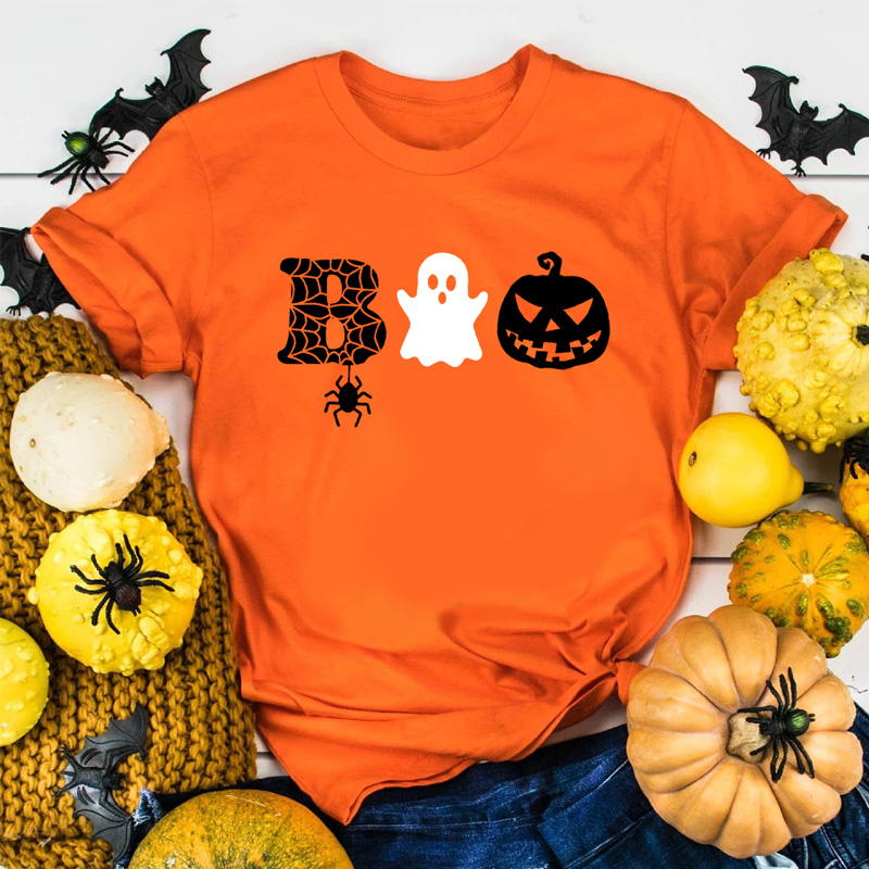 Women's T-shirt Short Sleeve Printing Casual Halloween Pattern display picture 2