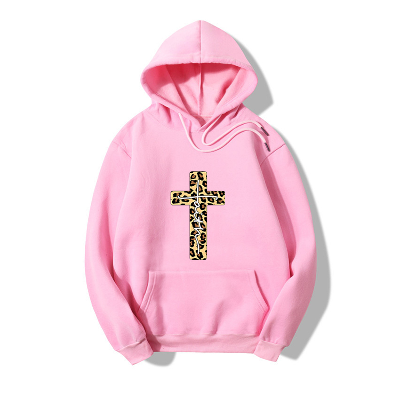 Cross Letter Printed Hooded Loose Sweater Wholesale Nihaojewelry display picture 4