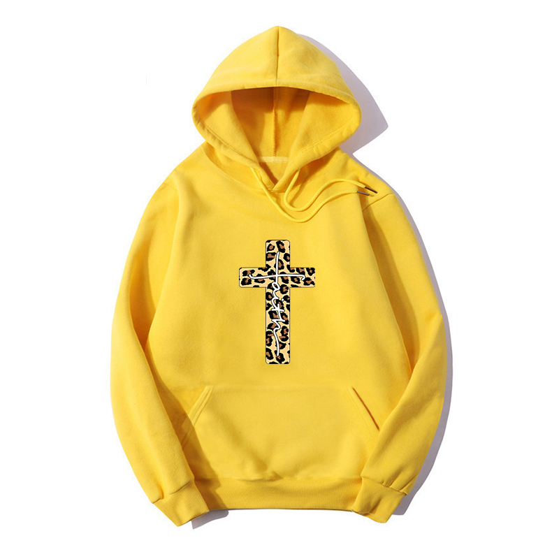 Cross Letter Printed Hooded Loose Sweater Wholesale Nihaojewelry display picture 5