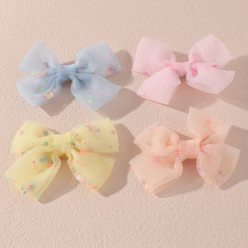 Net Yarn Butterfly Hairpin Baby Hairpin Set Wholesale Nihaojewelry display picture 2