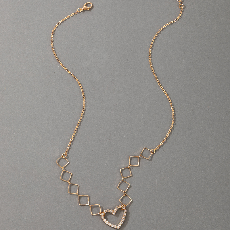 Collier Simple Couche Géométrique Coeur Coréen En Gros Nihaojewelry display picture 4