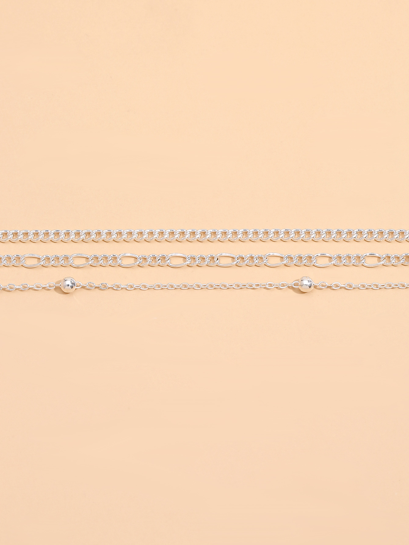 الجملة الأزياء هندسية سلسلة معدنية خلخال مزيج Nihaojewelry display picture 2