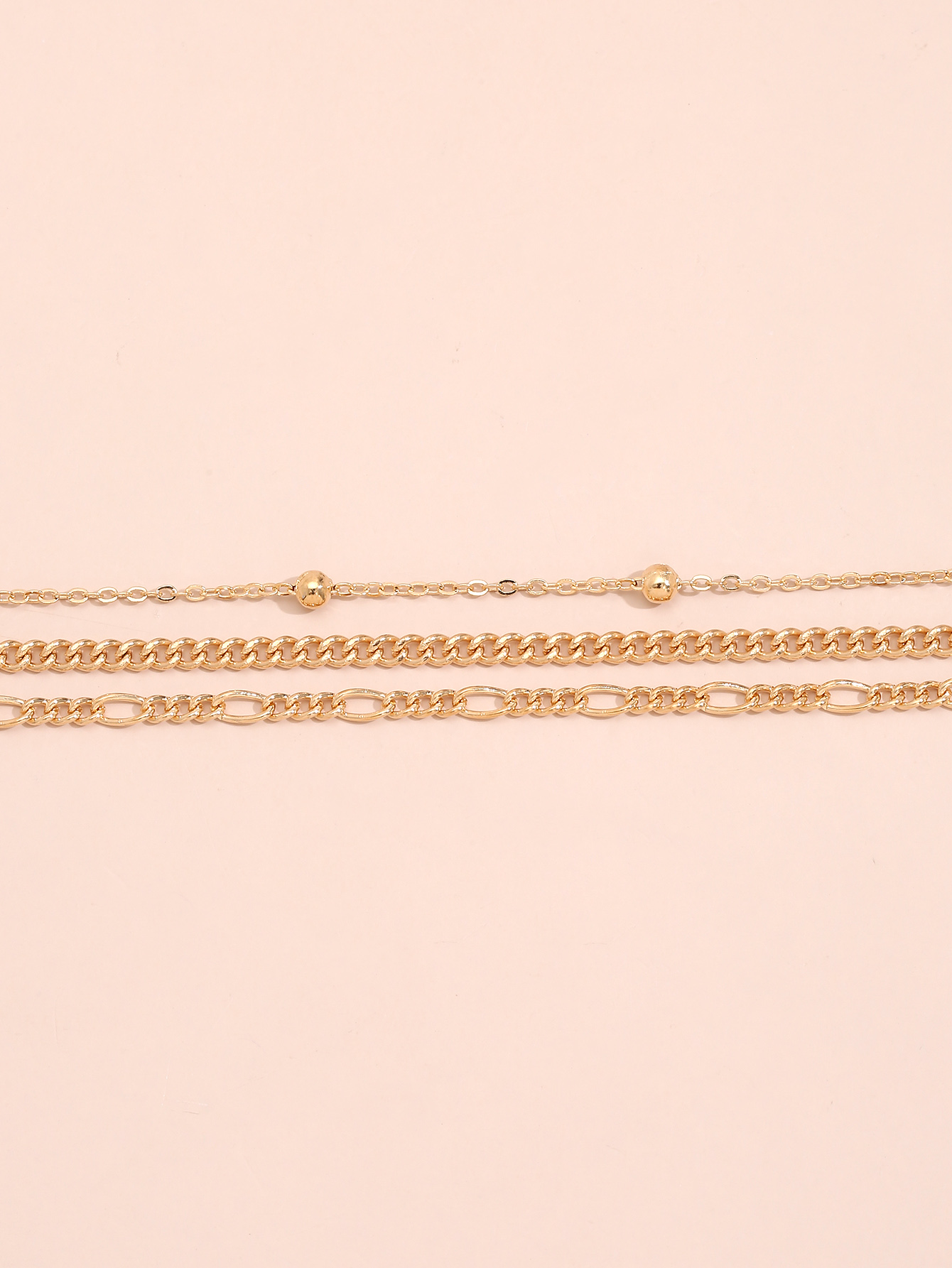 Wholesale Fashion Geometric Metal Chain Anklet Combination Nihaojewelry display picture 5