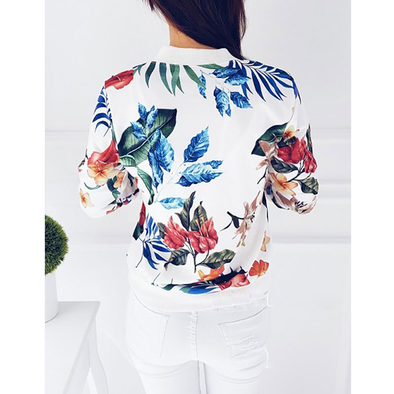 Wholesale Plant Print Long Sleeve Jacket Nihaojewelry display picture 3